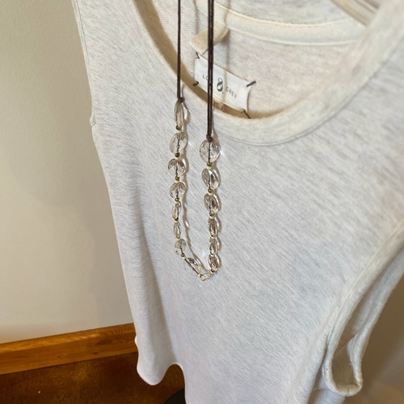 Lou & Grey Signature Soft Sleeveless Dress XS Cream - Picture 9 of 14